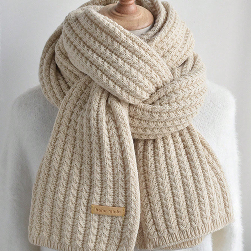 Muffler Men Wool - Luksusowy, miękki, przytulny, gruby szal z