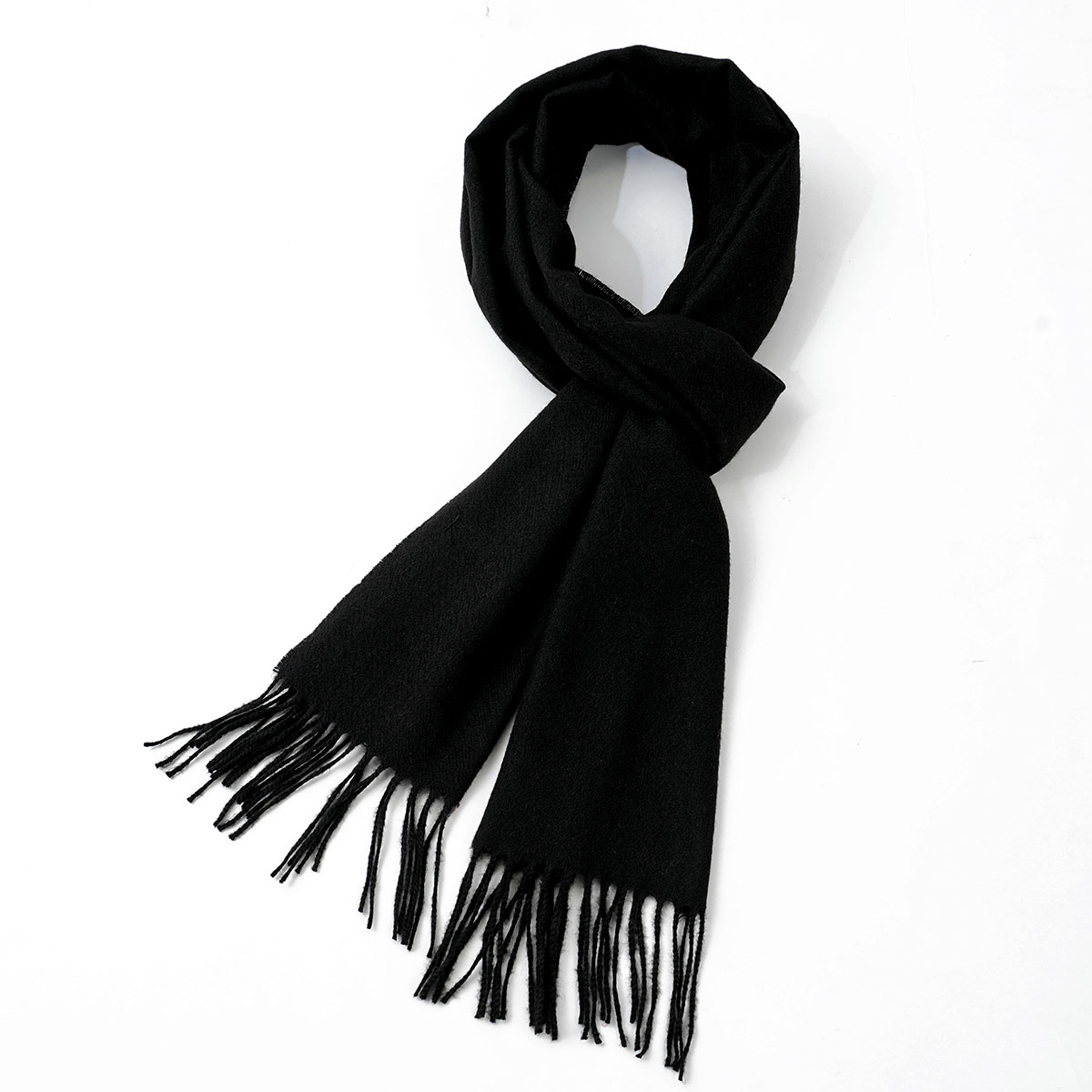 Muffler Men Wool - Męski szal w jednolitym kolorze, imitujący