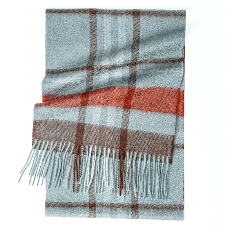 100% Kaszmirowy Szalik W Kratę – Muffler Men Wool recenzja i cena