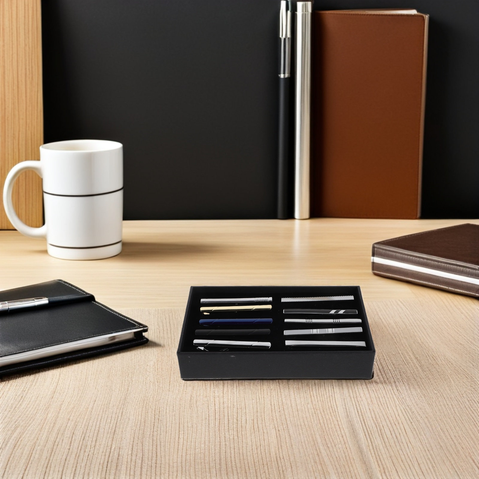 10 sztuk – zestaw klasycznych  – Tie Bar Set Gift recenzja i cena