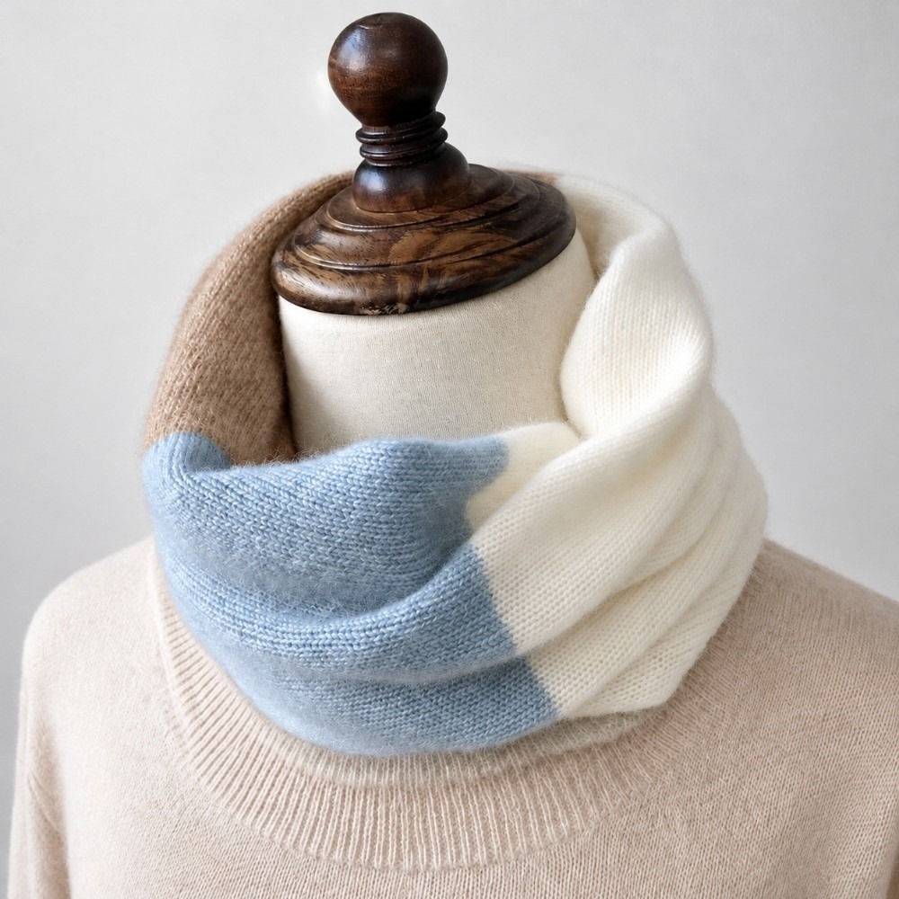 Miękki, wielokolorowy szalik t – Infinity Scarf Knit recenzja i cena